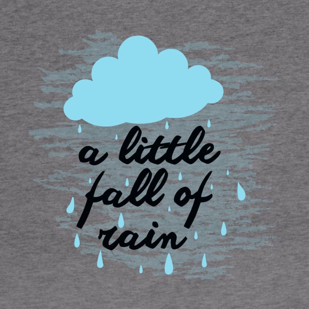 A Little Fall Of Rain (Blue) by byebyesally